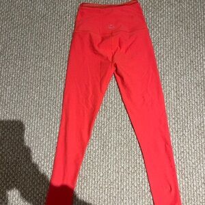 Beyond Yoga Spacedye Allure High Waisted Leggings Red Ash Heather‎ XS Lace Trim